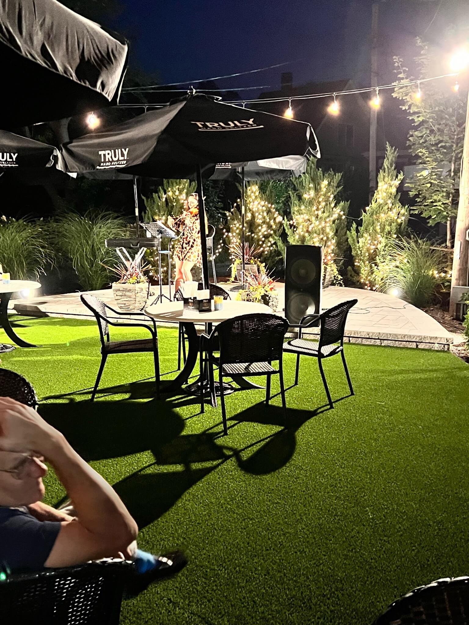 New backyard bar