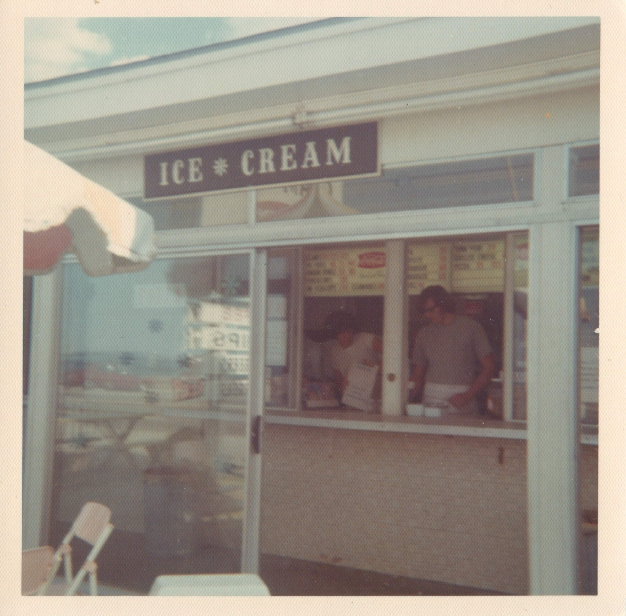 Ice cream counter